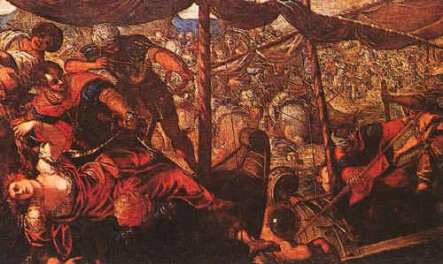 Jacopo Robusti Tintoretto Battle oil painting picture
